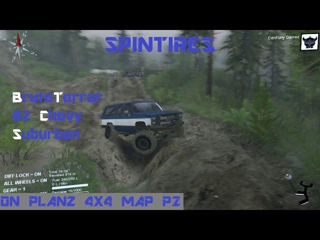 Spintires/Kontrol Freeks/Bruteterror 82 Chevy Suburban On Planz 4x4 Map P2