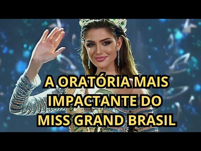 A Oratória mais Impactante do Miss Grand Brasil