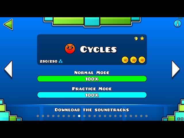 Cycles 3 Coins Guide || Geometry Dash