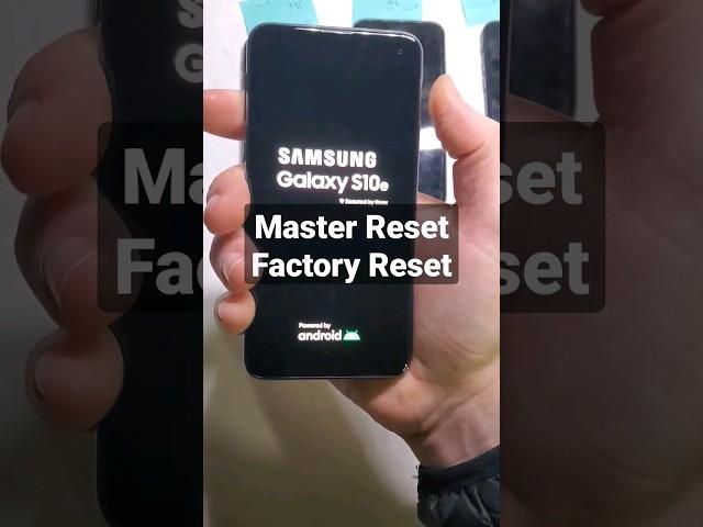 Master Reset Factory Reset Wipe & Clean Samsung Galaxy S10E in 60 seconds the Quickest Reset vid