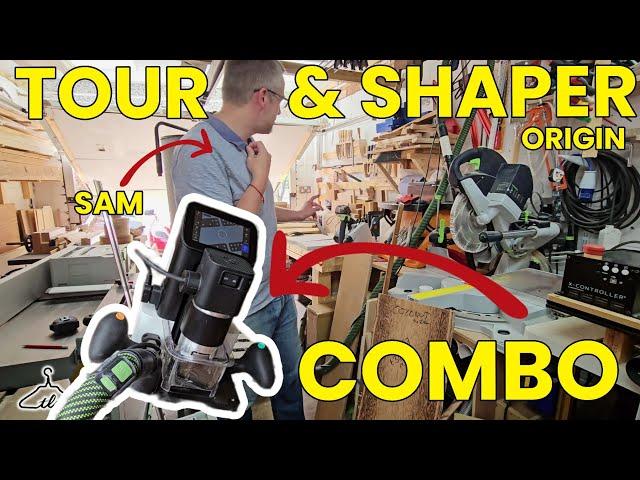 I Visit Aladdins Cave Garage Workshop (WOW) We Use The SHAPER ORIGIN CNC !