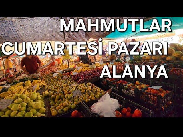 Alanya Mahmutlar Cumartesi Pazarı Antalya -19 Ekim 2024 - #alanya #antalya #mahmutlar #bazaar #vlog