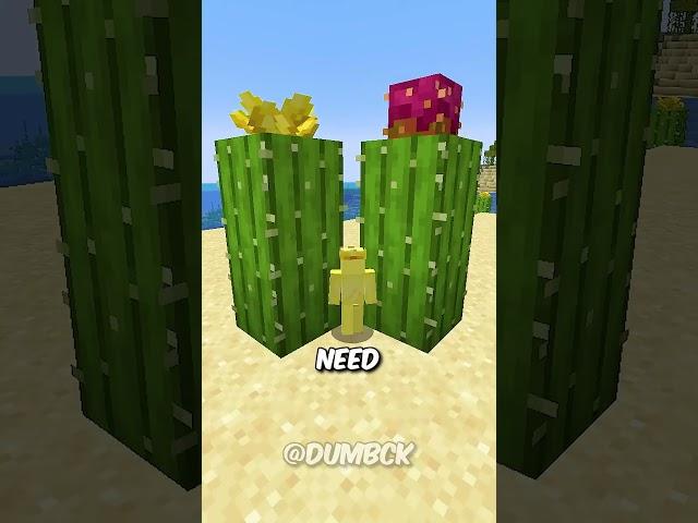 IS IT POSSIBLE to Survive in 1 PIXEL Between 2 CACTI?! ️ #shorts