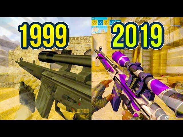 Evolution of the G3SG1 Sniper Rifle in Counter Strike 1999 - 2019