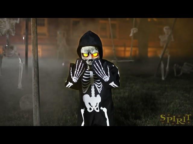 Spirit Halloween Lil Skelly Bones Animatronic Demo