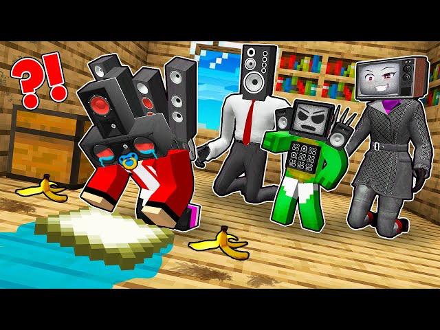 MIKEY'S favorite BABY? JJ WAS FORCED TO CLEAN HOUSE in Minecraft - Maizen