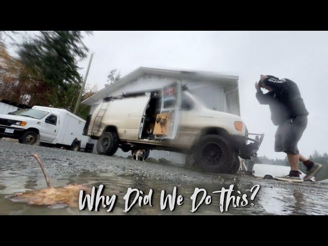 Heavy Rain And We Decided To Do What? Yeah West Coast Van Life