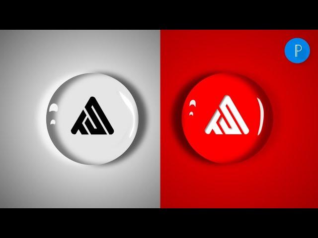 How to Make Water Drop Logo in Pixellab || Water Drop Logo Design Tutorial