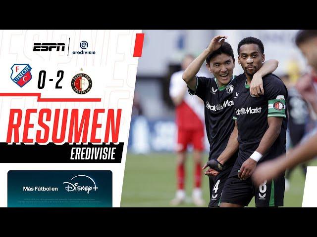 Resumen I Utrecht 0-2 Feyenoord I Eredivisie I Feyenoord se impone con goles de Carranza y Timber