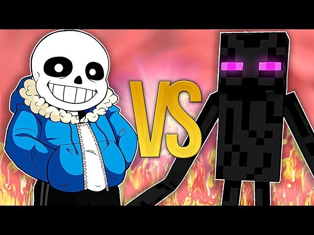 СУПЕР РЭП БИТВА: Санс VS Эндермен (MINECRAFT Против UNDERTALE)