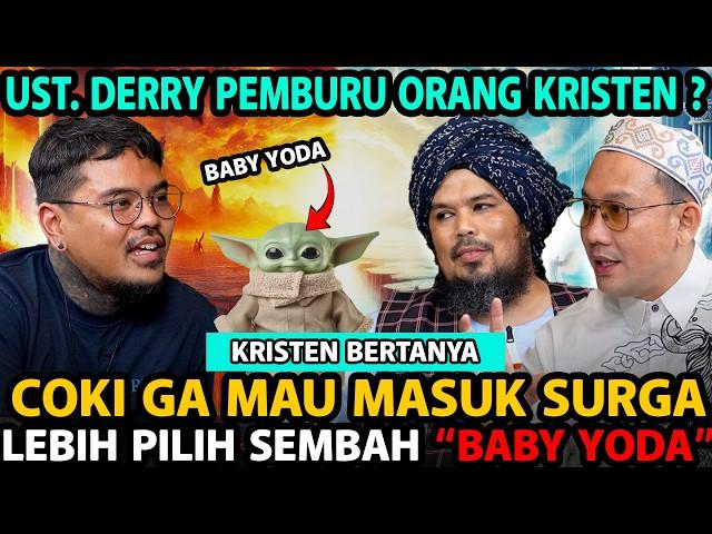 USTAD DERRY KRISTEN HUNTER, SIAPAPUN DI MUALAFKAN, KRISTEN BERTANYA? ATEIS IKUTAN.