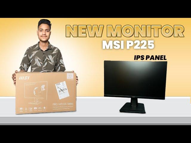 My New MSI P225 Monitor - Unboxing, Setup, and Review!