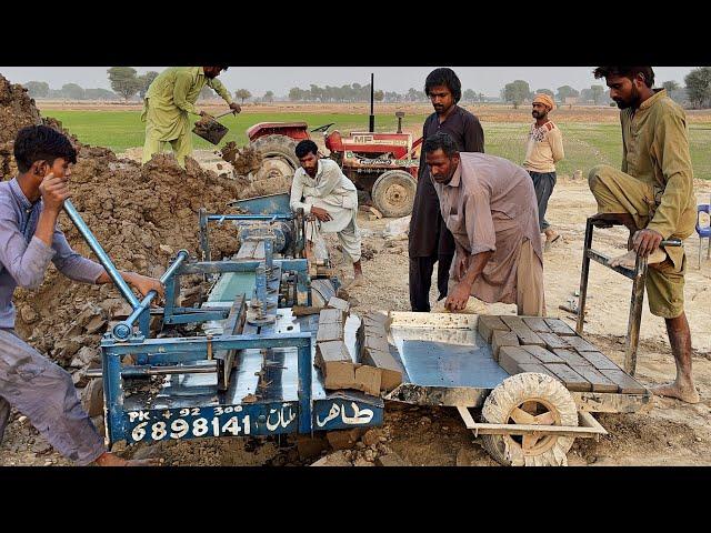 How to Make Wire Cut Bricks Making Machine||Production of Semi Automatic Clay Bricks Machine