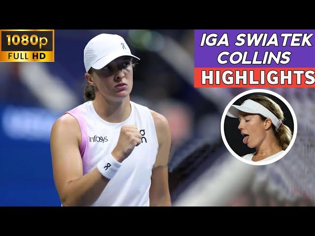 Iga Swiatek Brutal Performance vs Danielle Collins Excellent Tennis Highlights - Tennis Fun