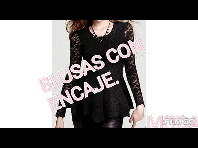 BLUSAS HERMOSASAS MANGA LARGA CON ENCAJE.MODA 2021.