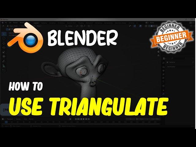 Blender How To Use Triangulate