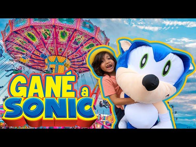 Gano PELUCHE de SONIC Gigante en esta FERIA Diki Duki Divertido