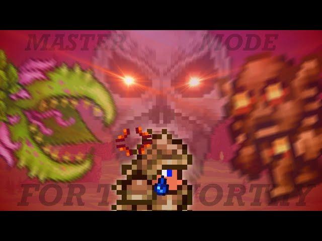 Beating Terraria FOR THE WORTHY, MASTER MODE, For The First Time