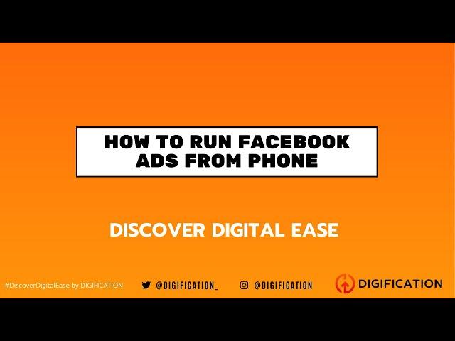 How to run Facebook Ads from Phone