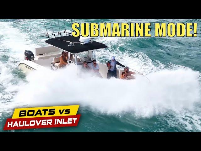 Submarine Mode Engaged!! | Boats vs Haulover Inlet