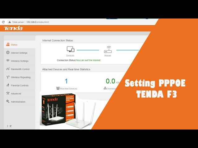 Cara Setting PPPOE Router Tenda F3