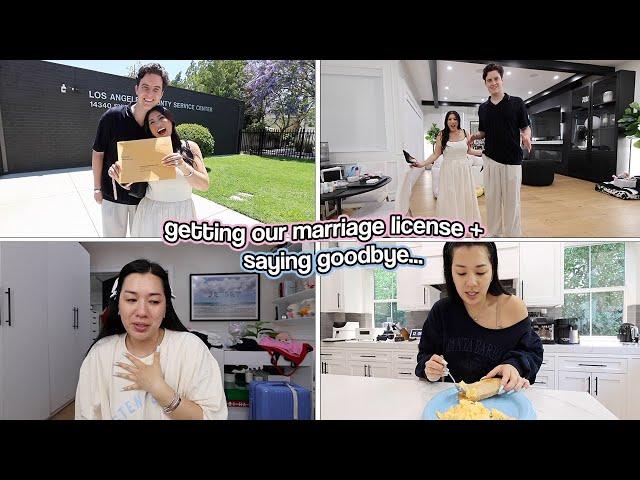 GETTING OUR MARRIAGE LICENSE + Saying Goodbye...