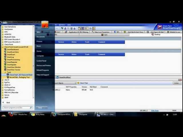 Check Point GAiA Firewall R75 - Web GUI and Smart Console Management Application - Part 4