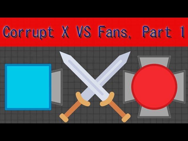 Diep.io - Corrupt X Vs Fans, Part 1 - Factory Edition