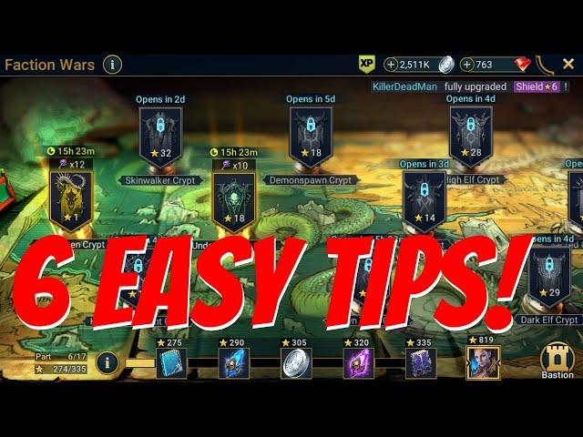 6 Faction Wars Tips No One Talks About for Low Spenders!  Raid: Shadow Legends