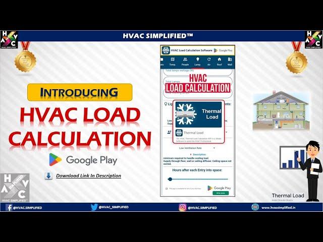 HVAC Load Calculation Software APP #airconditioningservice #hvac