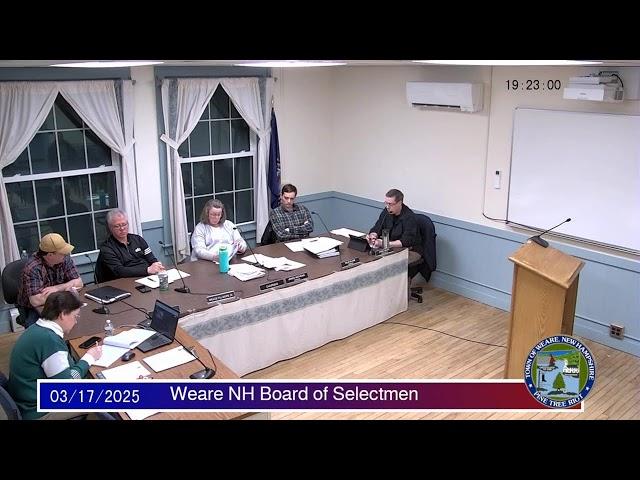 Board of Selectmen - March 17, 2025