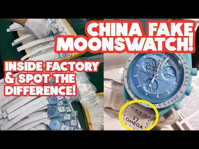 FAKE OMEGA SWATCH MOONSWATCH !! How To Spot The Fake Difference From Original