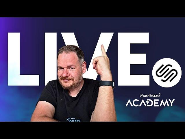 How to change a Squarespace website brand Mid Project - Pixelhaze Live!