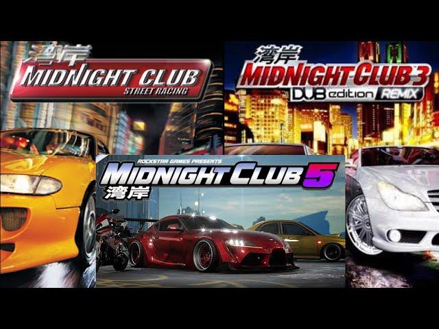 Evolution of Midnight Club Games (2000-2023)