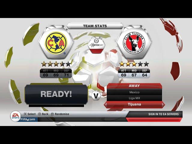 FIFA 13 (PS3) Gameplay - America vs Tijuana