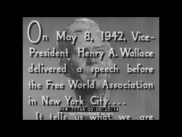 VICE PRESIDENT HENRY A. WALLACE FAMOUS WWII SPEECH  PRICE OF VICTORY  77734