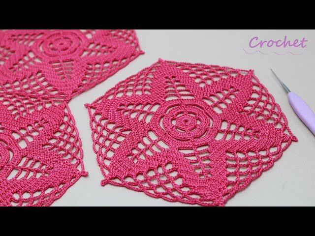 Цветочный МОТИВ КРЮЧКОМ простое вязание для начинающих МКEasy Crochet motifs pattern for beginners