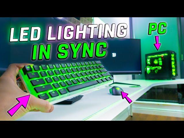 How I synced LED Lighting  RAZER + ASUS + MSI + Nanoleaf