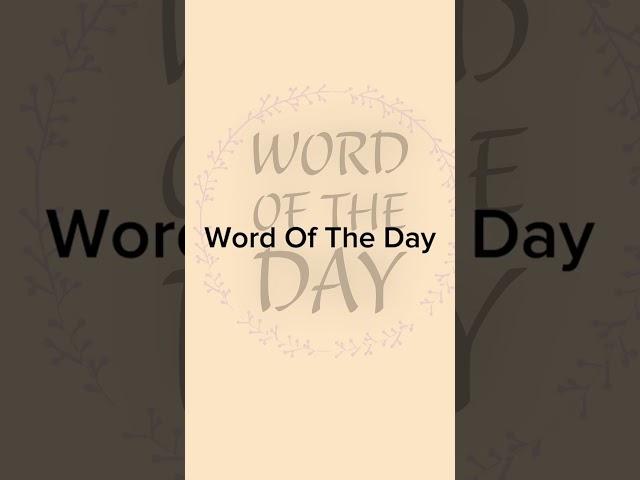 word of the day(day 8)