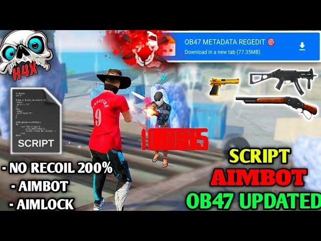 OB47 UpdateFree Fire NPC Name Metadata File 100% Antiban All Rank Working Today ||