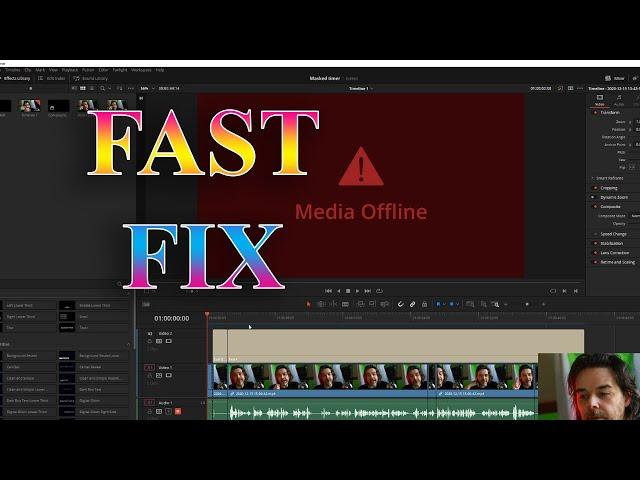 Fix Media Offline issue in Davinci Resolve 19, 18, 17 (or 16) (NOT BY RE-LINKING)