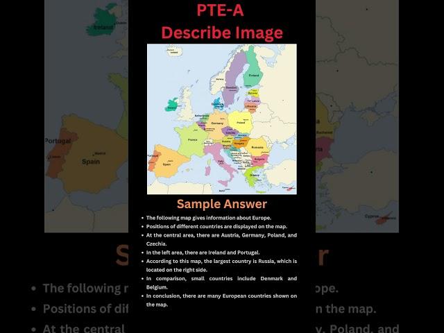 European Countries, #Describe #Image, #Map, #PTE