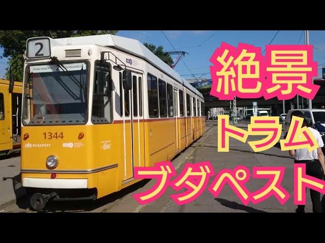 【ブダペスト】王宮の丘、くさり橋を眺める絶景路線、トラム第2系統を徹底解説！