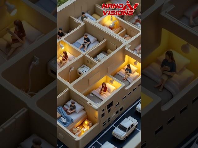 Electrical outlet with a doll house inside  AI Generator Video #HiddenWorld #TinyLiving #MiniLiving