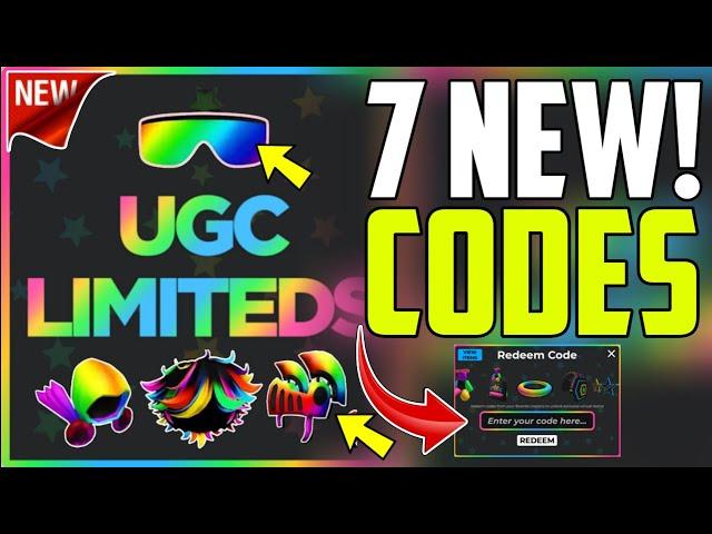 *NEW* ALL WORKING CODES FOR UGC LIMITED IN 2024! ROBLOX UGC LIMITED CODES