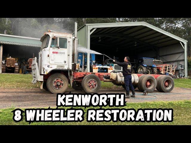 KENWORTH Twin Steer Restoration PART 2 Pressure Washing Like a PRO!