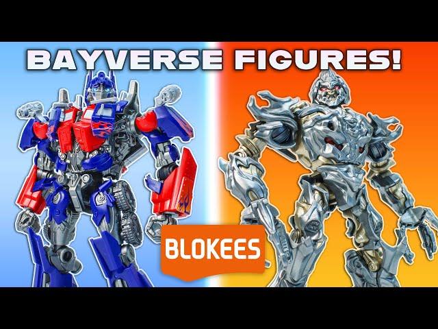 BAYVERSE MODEL KITS!! Transformers 2007 Movie Blokees Optimus + Megatron REVIEW!