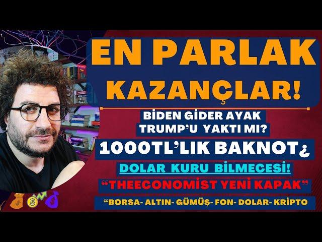 "EN PARLAK KAZANÇLAR" |1000TL'lik BANKNOT¿ DOLAR KURU BİLMECESİ | TheEconomist KAPAK! #altın #gümüş