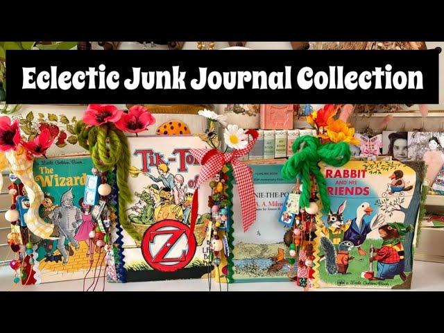 NEW Junk journal Collection / Handmade Journals From Old Books / How I Store My Junk Journals