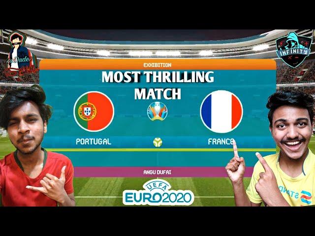 Portugal Vs France  4uDudes Vs Team Infinity | Euro 2020 | Pes 2021 Mobile 